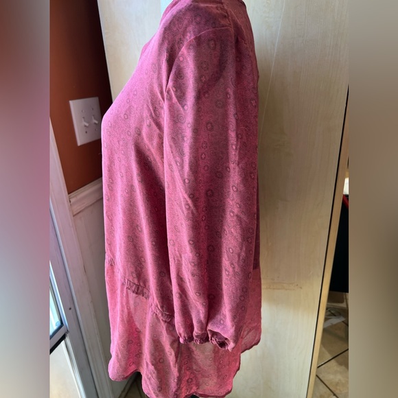 Faded Glory Sheer Blouse - Picture 2 of 5